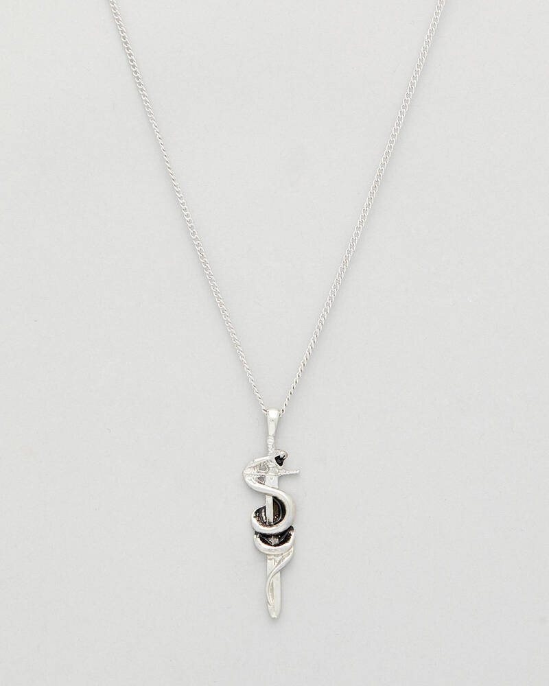 REPUBLIK Silver Snake Necklace for Mens