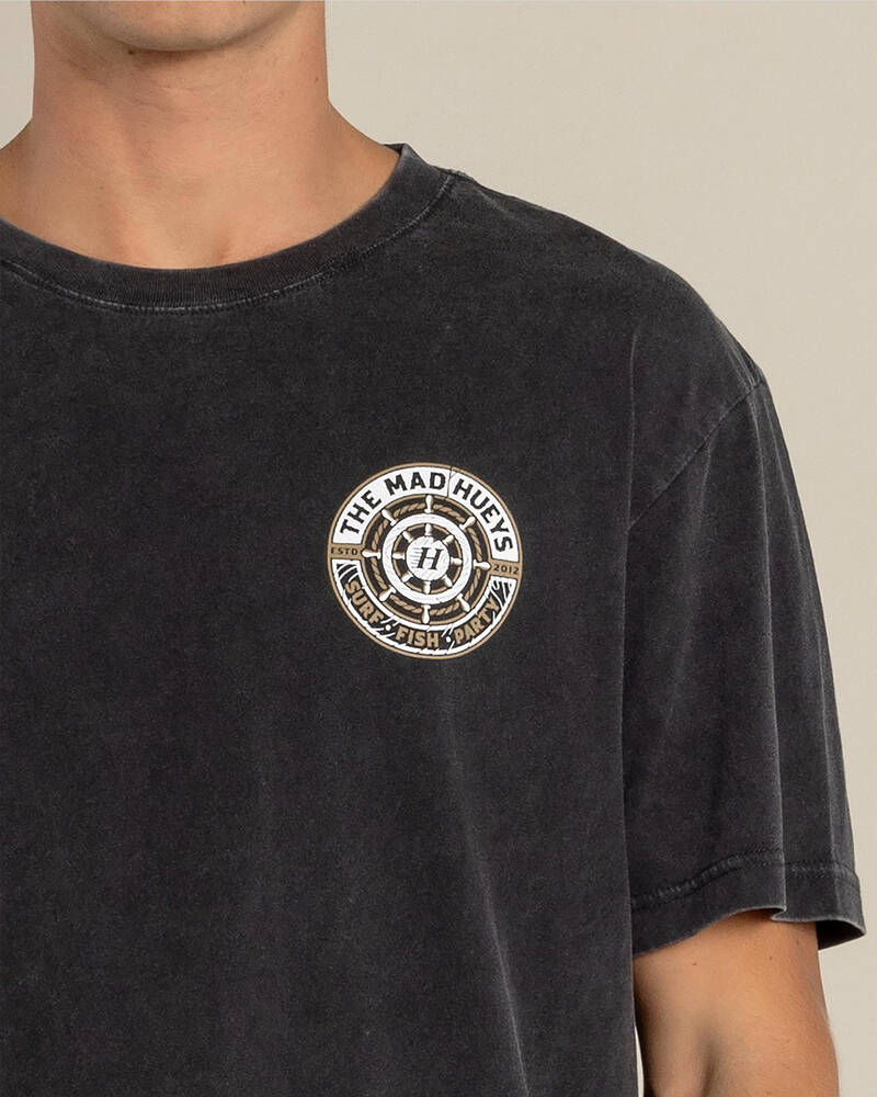 The Mad Hueys Hueys Ship Wheel T-Shirt for Mens