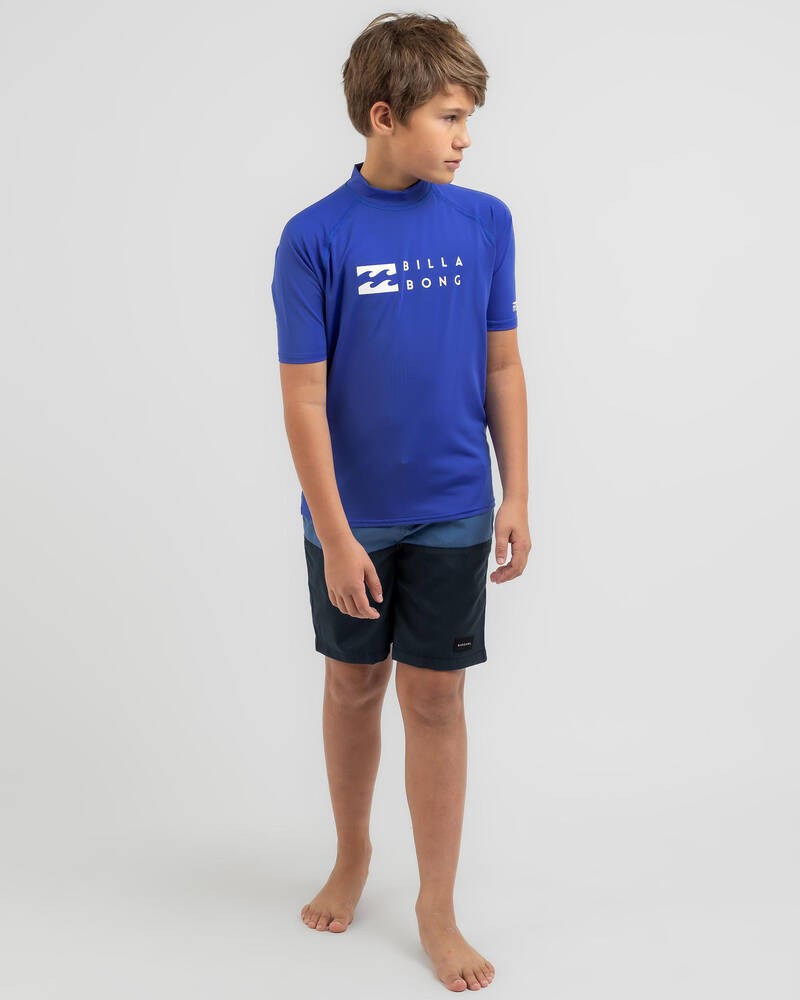 Billabong Boys' Union Short Sleeve Rash Vest for Mens