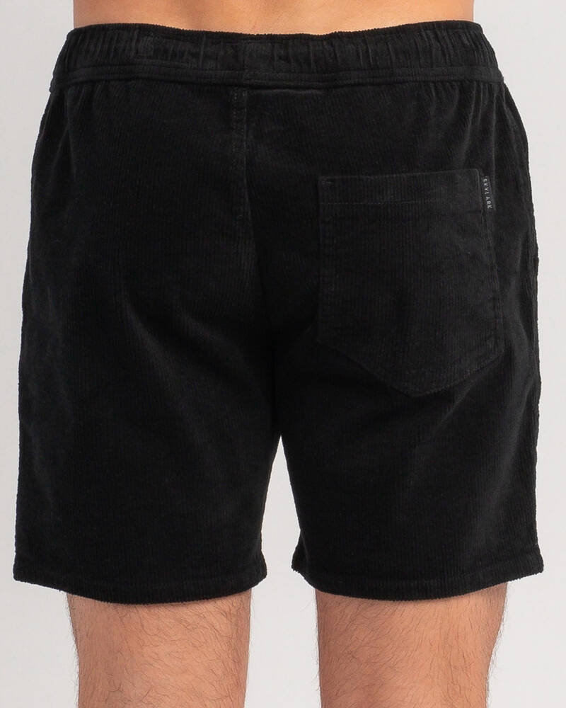 Shop Skylark Cord Mully Shorts In Black - Fast Shipping & Easy Returns ...