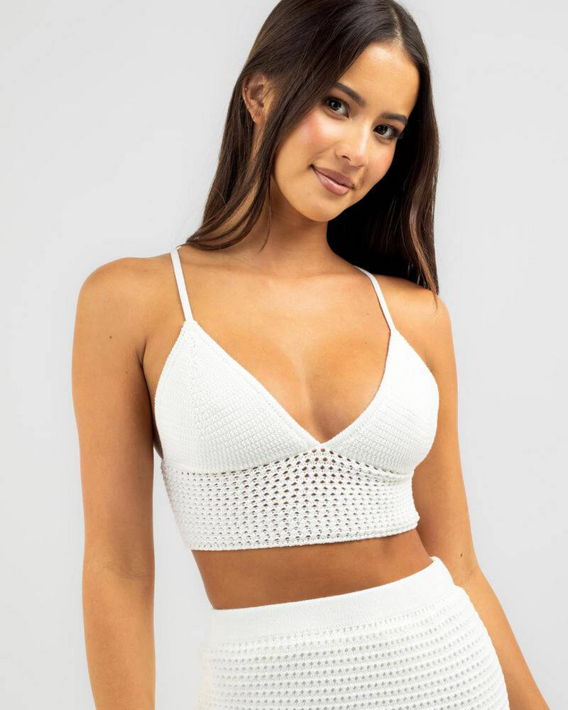 Mooloola Rainbow Crochet Top for Womens