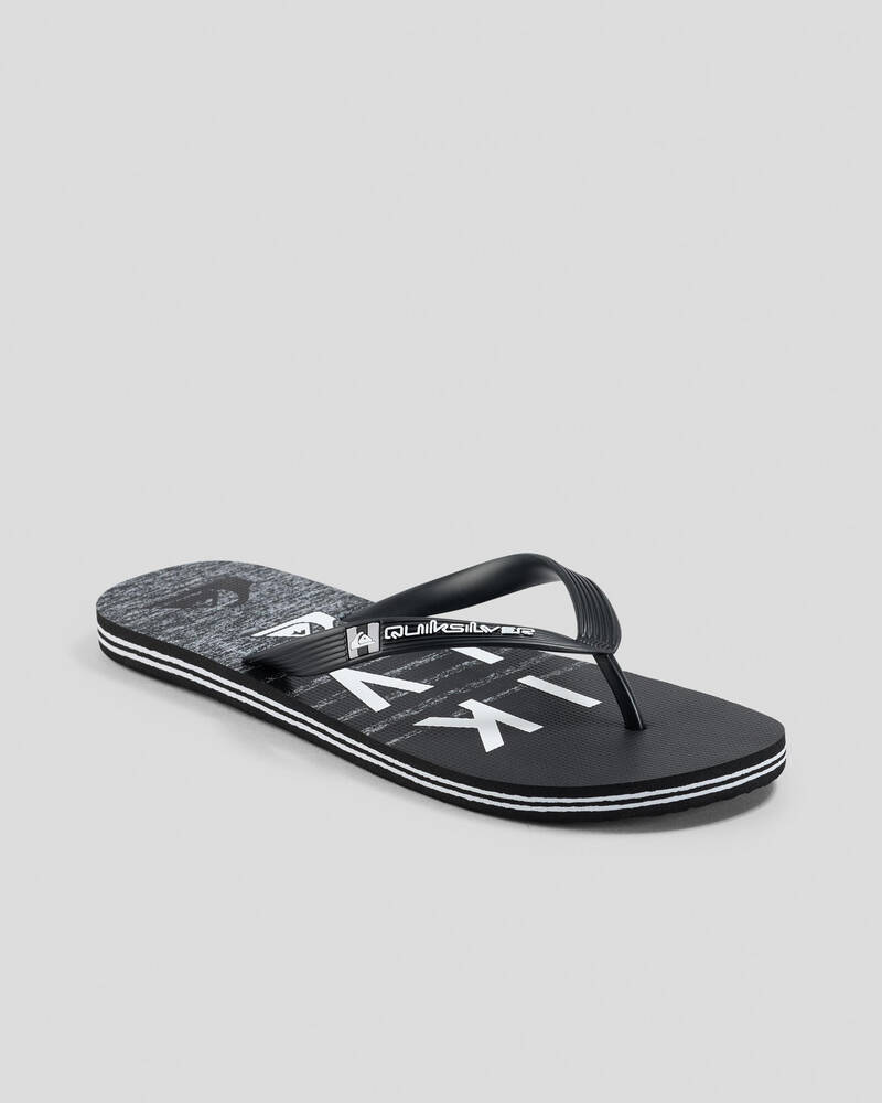 Quiksilver Moncata Wordmark Thongs for Mens
