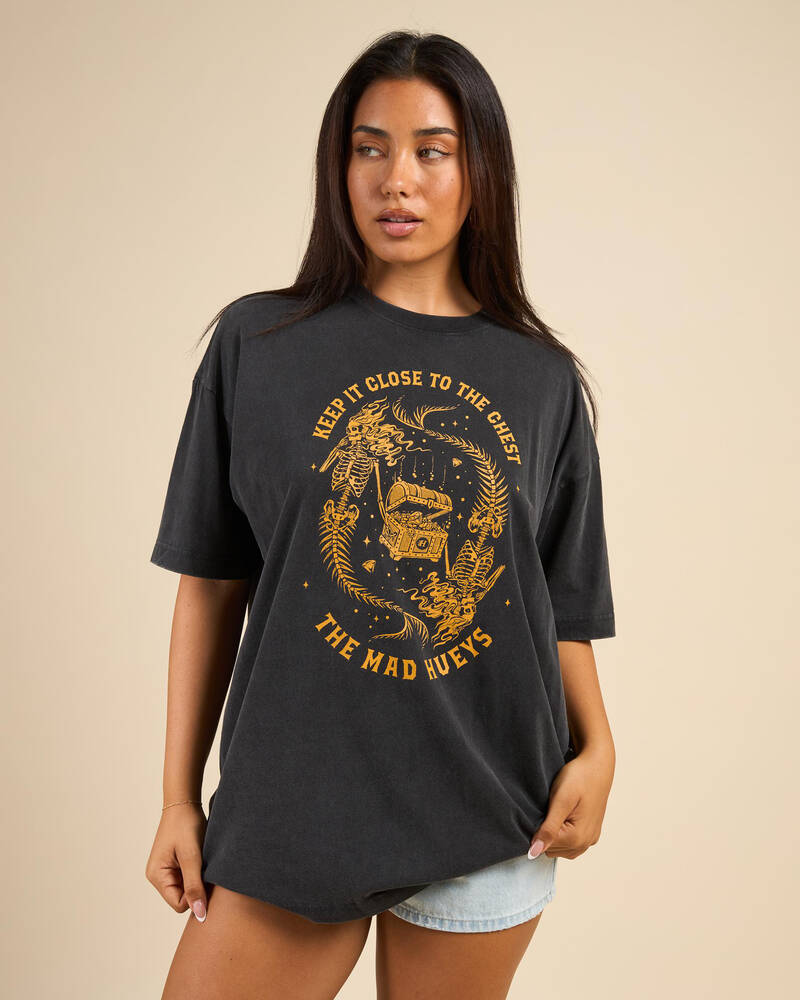 The Mad Hueys Close Chest Oversized T-Shirt for Womens