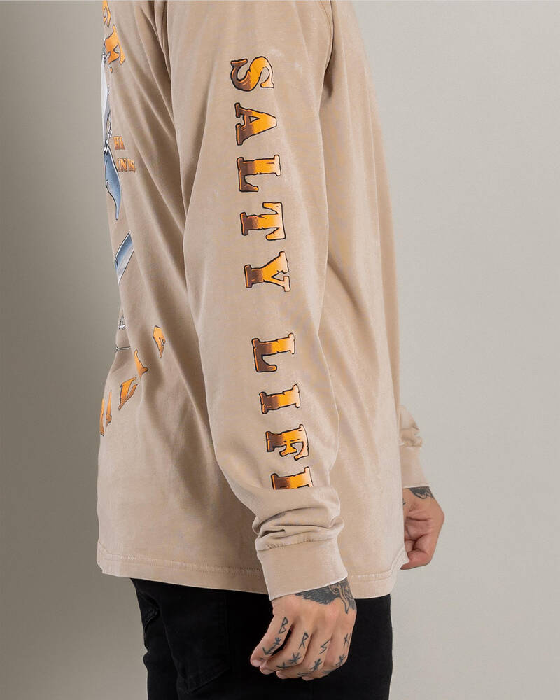 Salty Life Force Long Sleeve T-Shirt for Mens