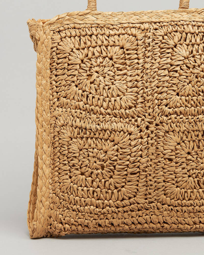Mooloola Sandy Straw Bag for Womens