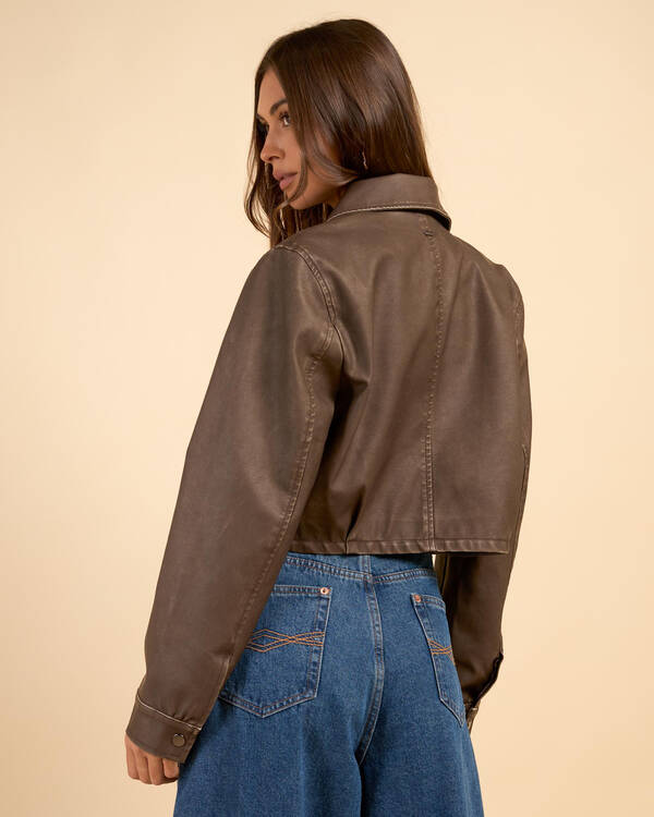 Ava And Ever Phoenix Faux leather Jacket for Womens