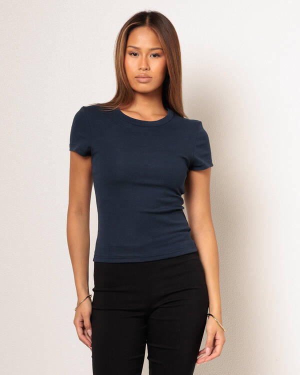 Ava And Ever Plain Cotton Tee for Womens