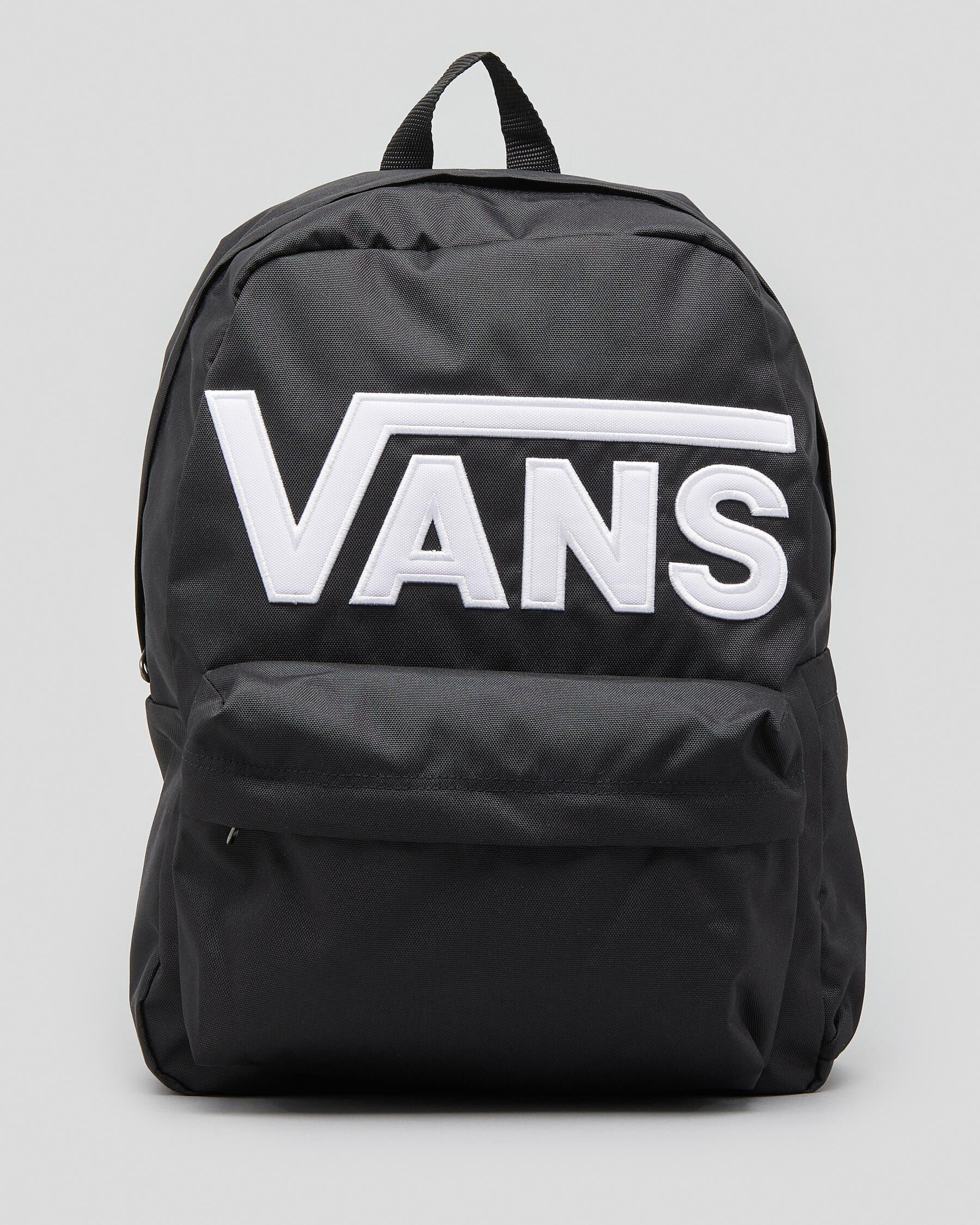 plain black vans backpack