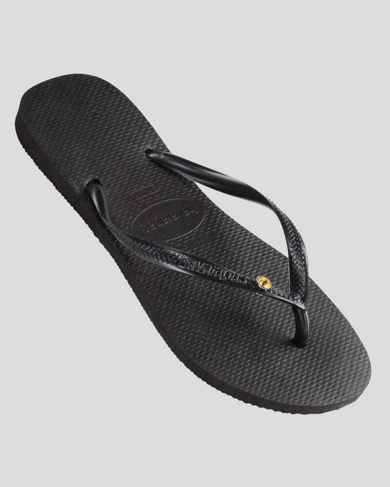 Havaianas Slim Coloured Crystal Thongs for Womens