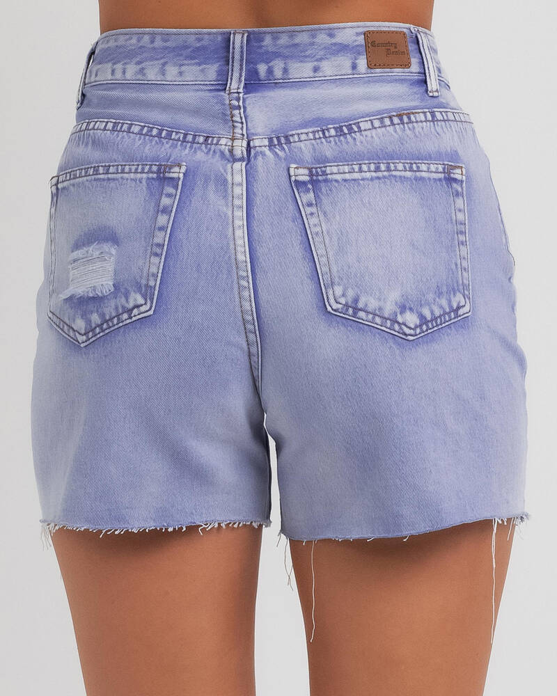 Country Denim Paradise Shorts for Womens
