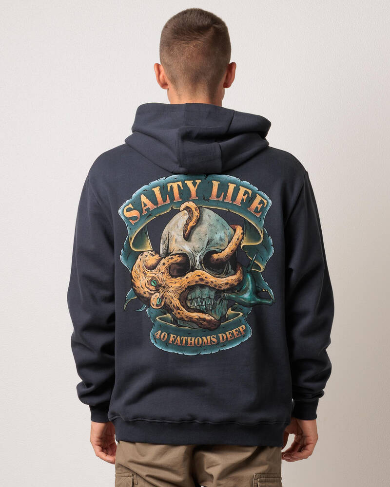 Salty Life Into The Deep Hoodie for Mens
