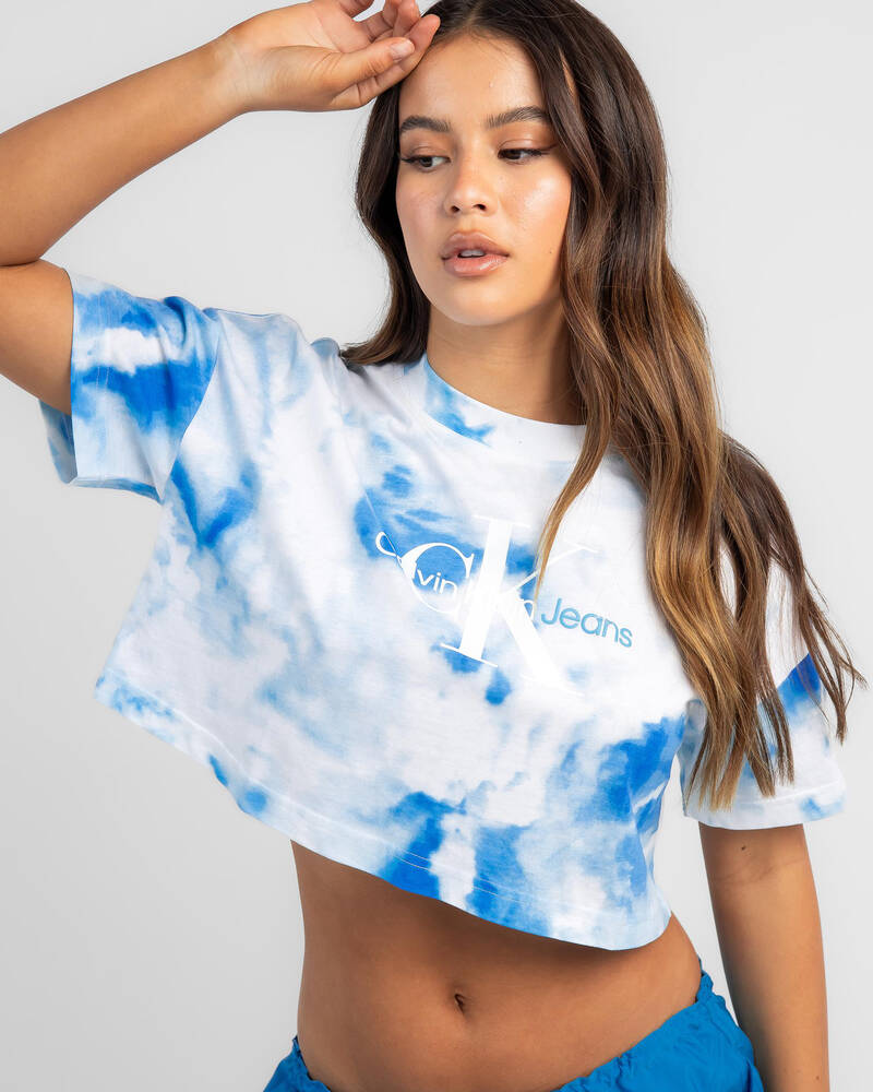 Calvin Klein Aqua AOP T-Shirt for Womens