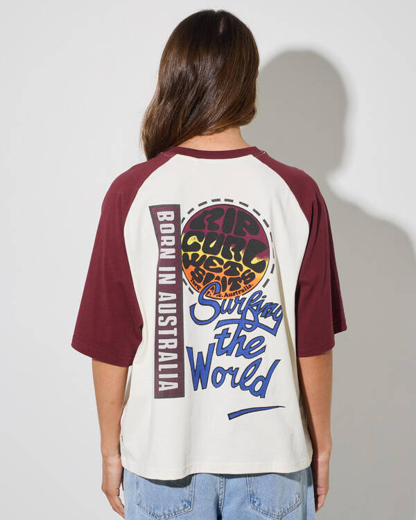 Rip Curl Surf The World Boxy T-Shirt for Womens