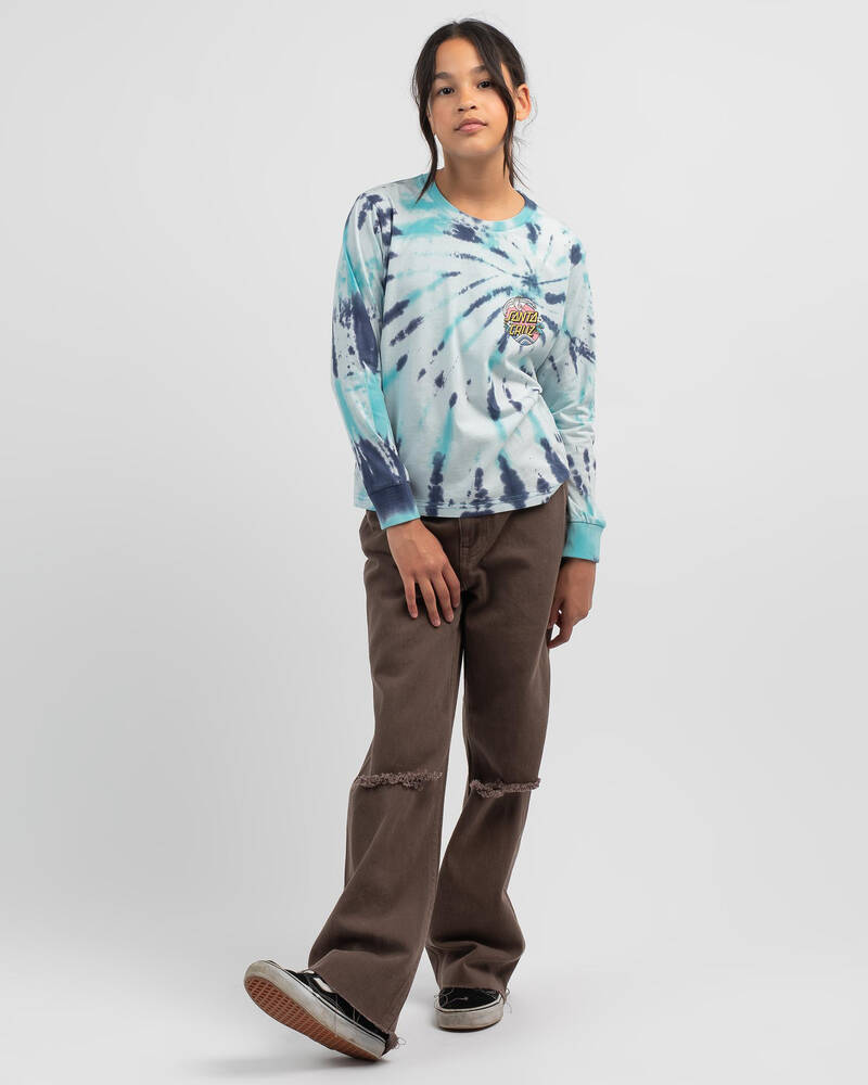 Santa Cruz Girls' Crane Dot Long Sleeve T-Shirt for Womens