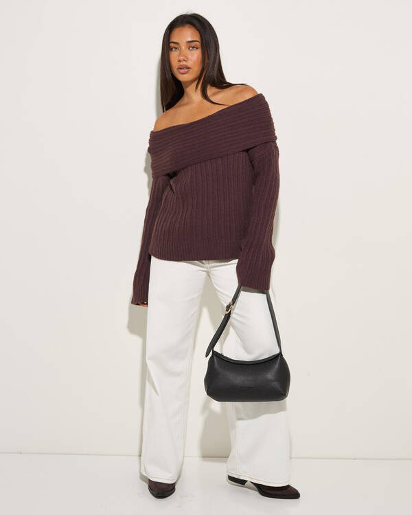 Ava And Ever Percy Off Shoulder Knit Top for Womens