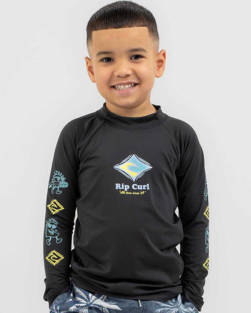 Rip Curl Toddlers' Micro Waves Long Sleeve Rash Vest for Mens