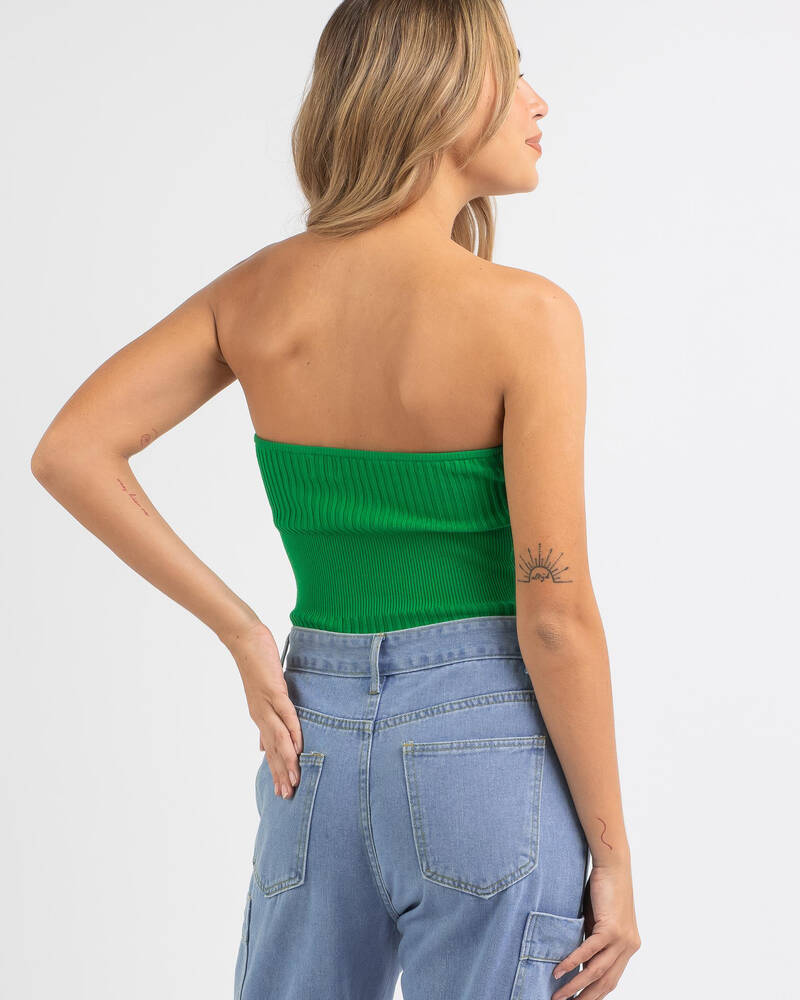 Rumor Cambridge Knit Tube Top for Womens
