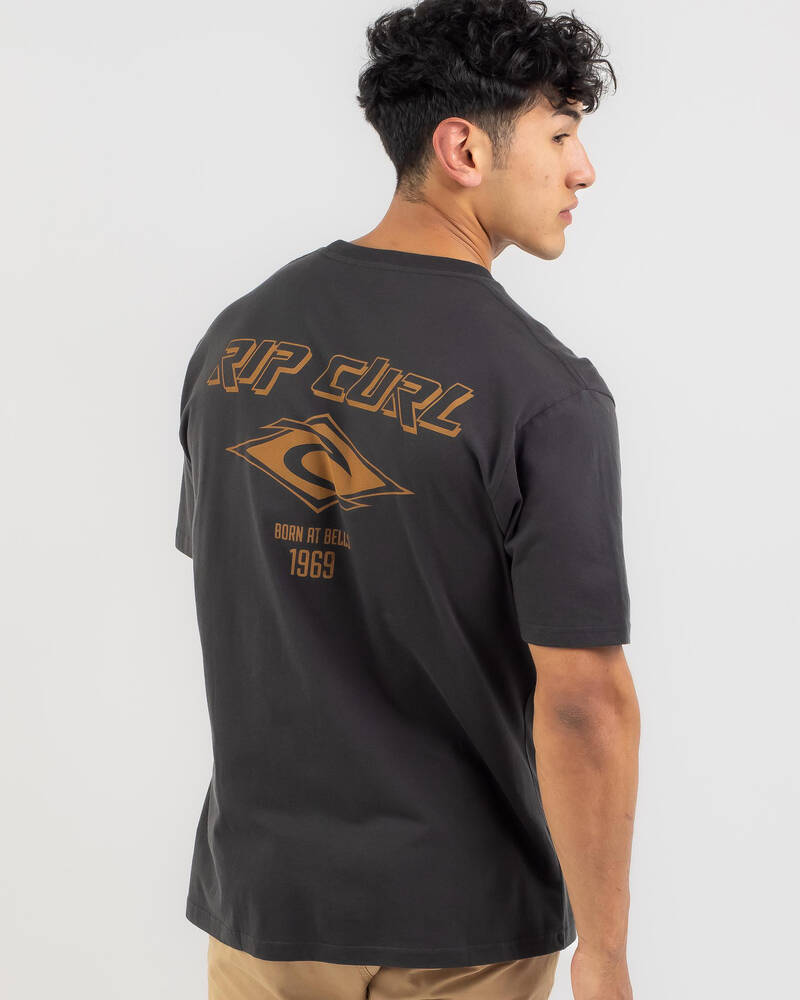 Rip Curl Fade Out Icon T-Shirt for Mens