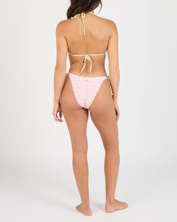 Billabong Wave Check Tie Side Hike Bikini Bottom for Womens