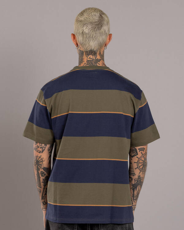 RVCA Dayshift Stripe T-Shirt for Mens