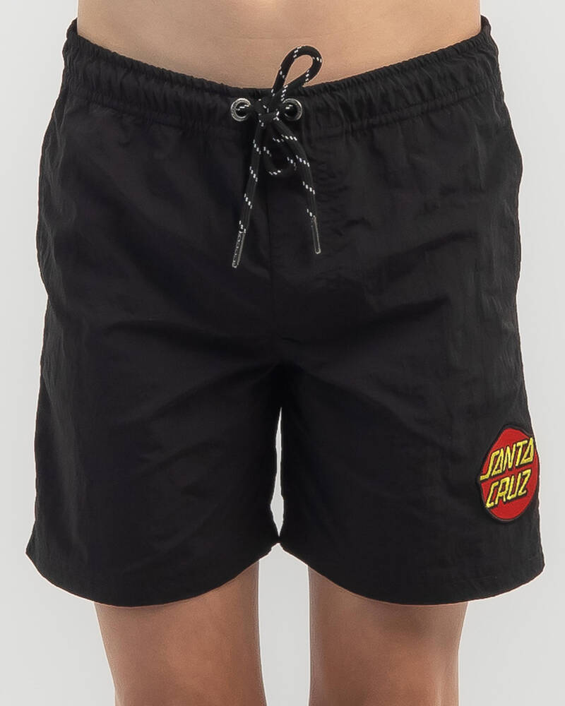 Santa Cruz Boys' Classic Dot Cruizer Beach Shorts for Mens