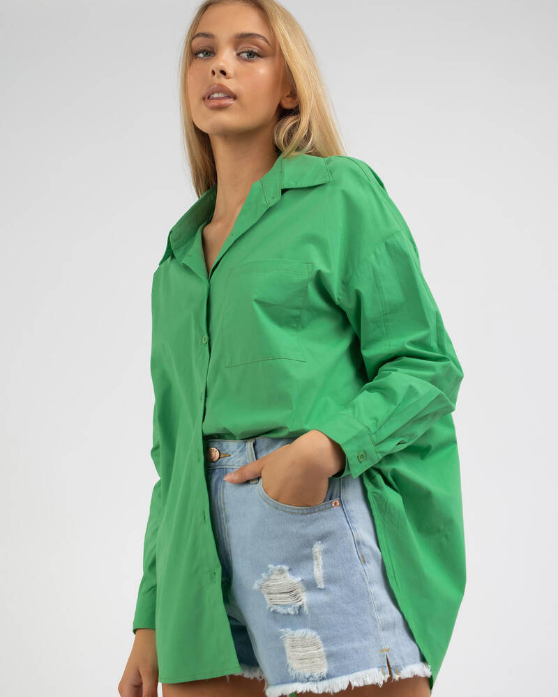 Ava And Ever Material Girl Shirt for Womens