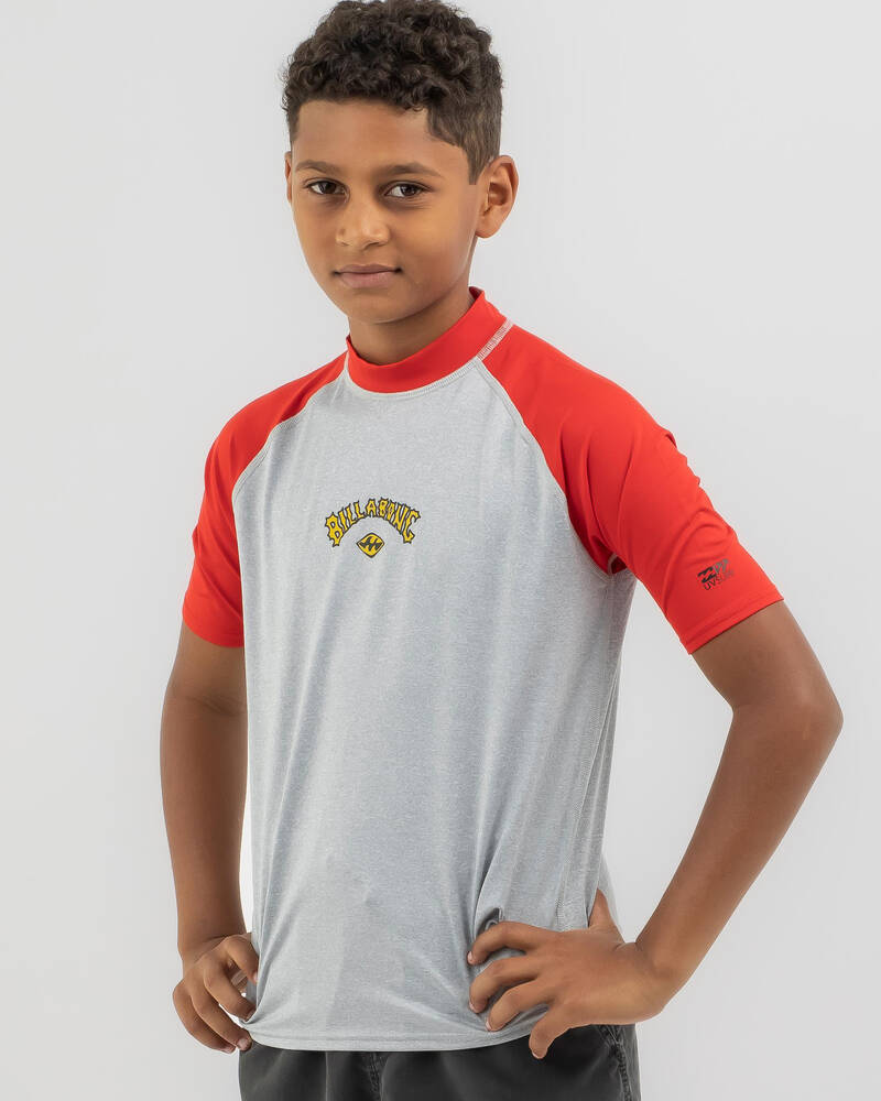 Billabong Boys' Straya Short Sleeve Rash Vest for Mens