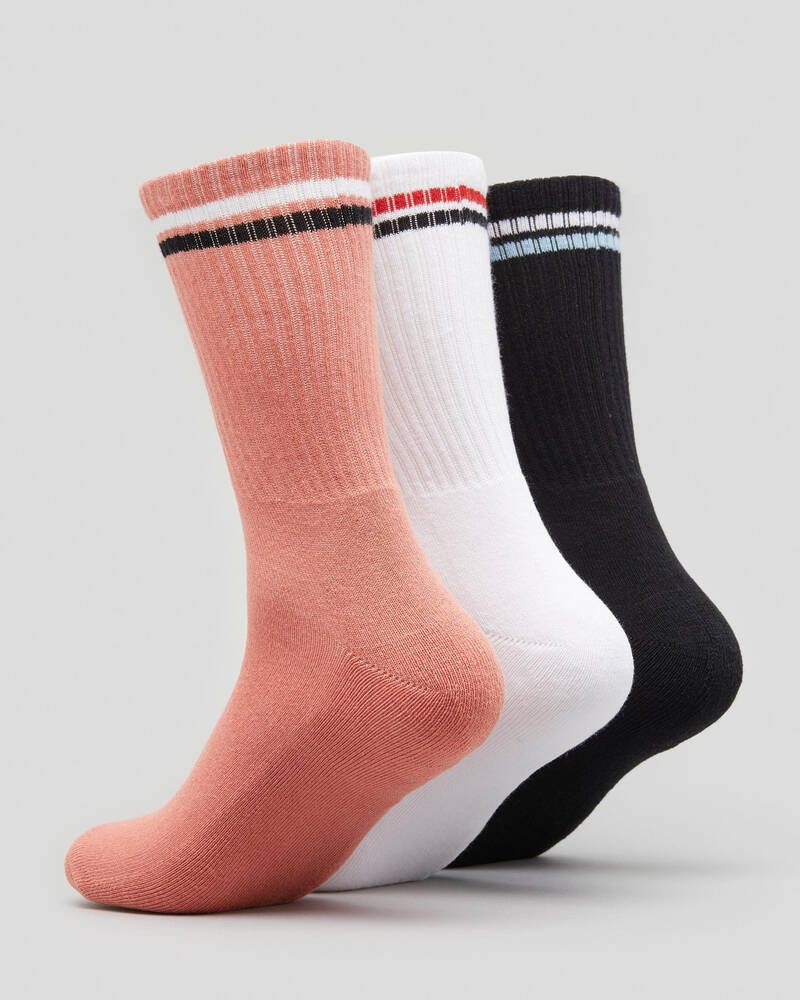 Stussy Stripe Socks 3 Pack for Mens