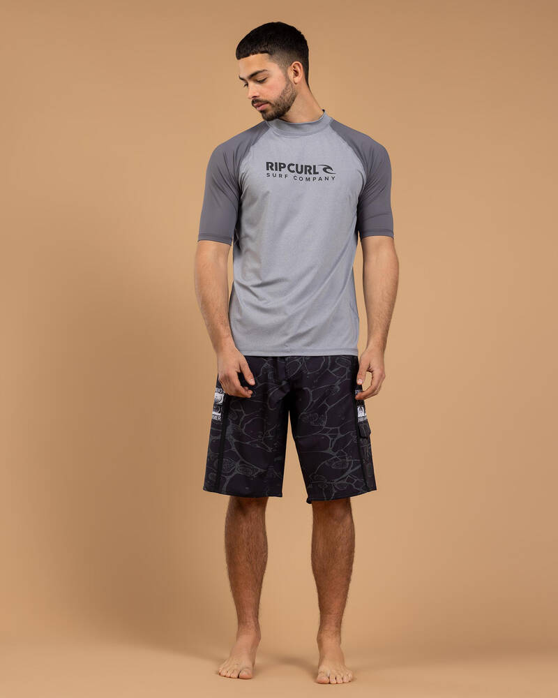 Rip Curl Shock Short Sleeve Rash Vest for Mens