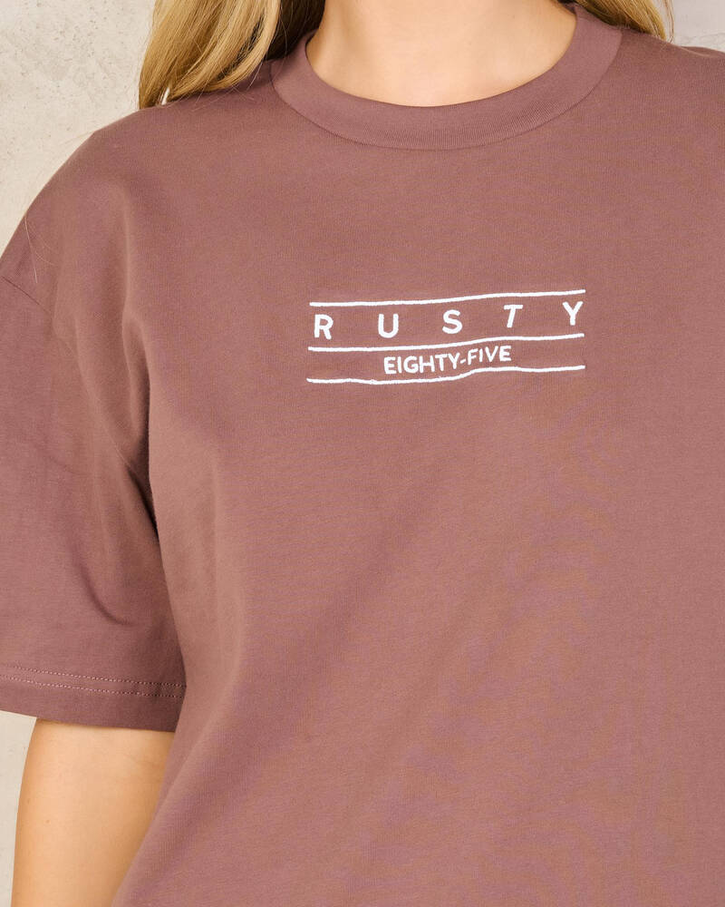 Rusty Essentials Oversized T-Shirt for Womens