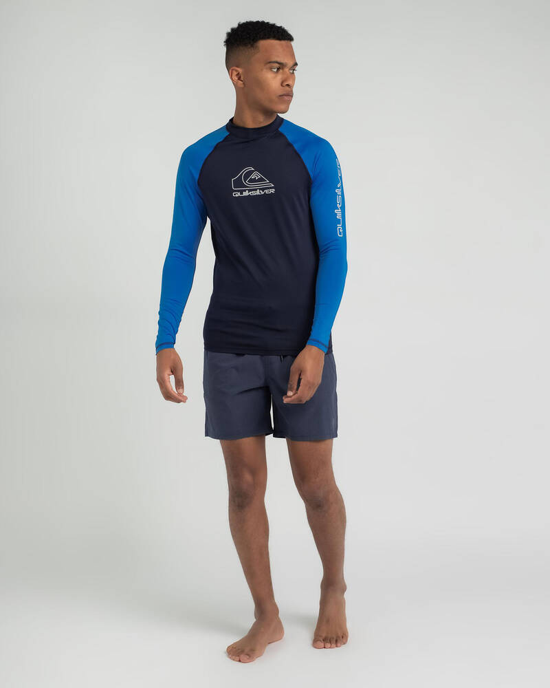 Quiksilver On Tour Long Sleeve Rash Vest for Mens