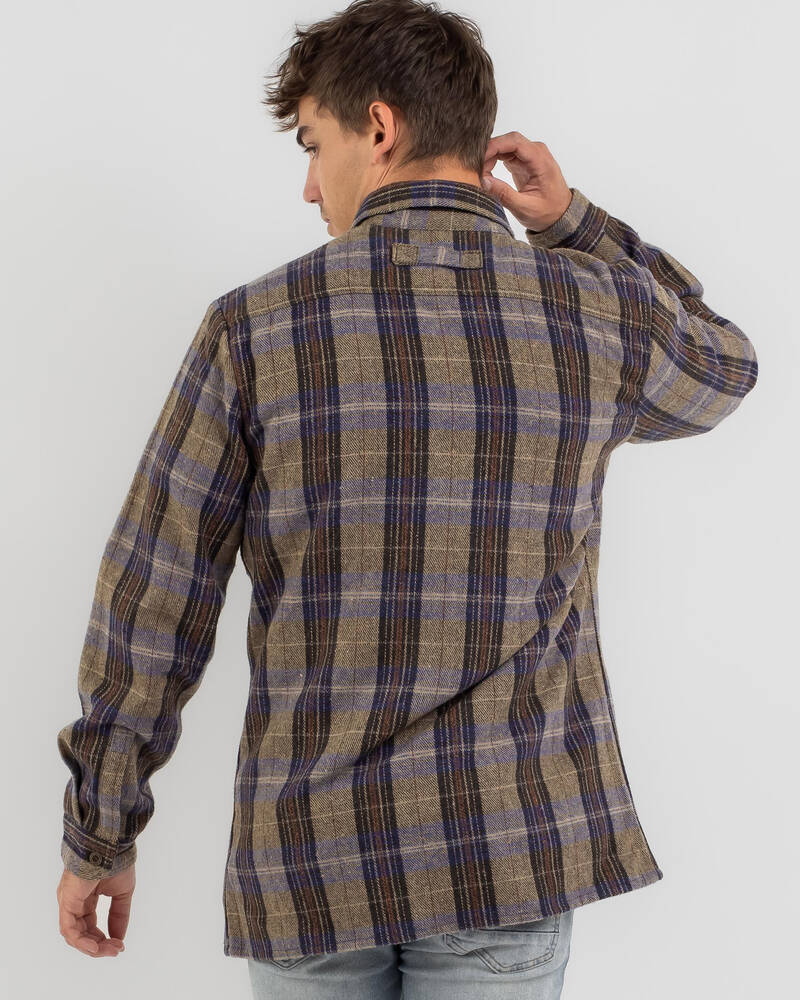Skylark Tweed Long Sleeve Flannel Shirt for Mens