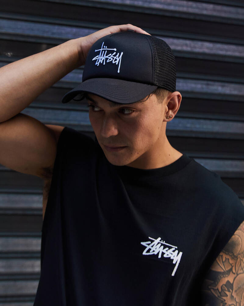 Stussy Graffiti Trucker Cap for Womens