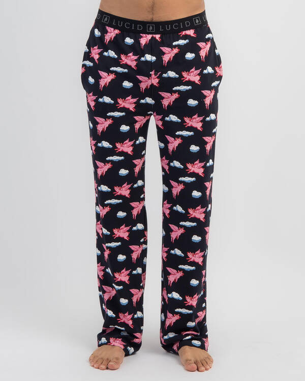 Lucid Flying Pigs Pyjama Pants for Mens