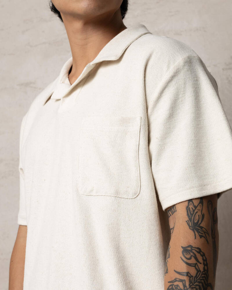 Rhythm Vintage Terry Polo Shirt for Mens