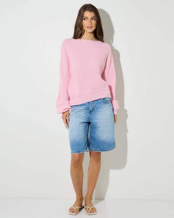 Mooloola Vortex Crew Neck Knit Jumper for Womens