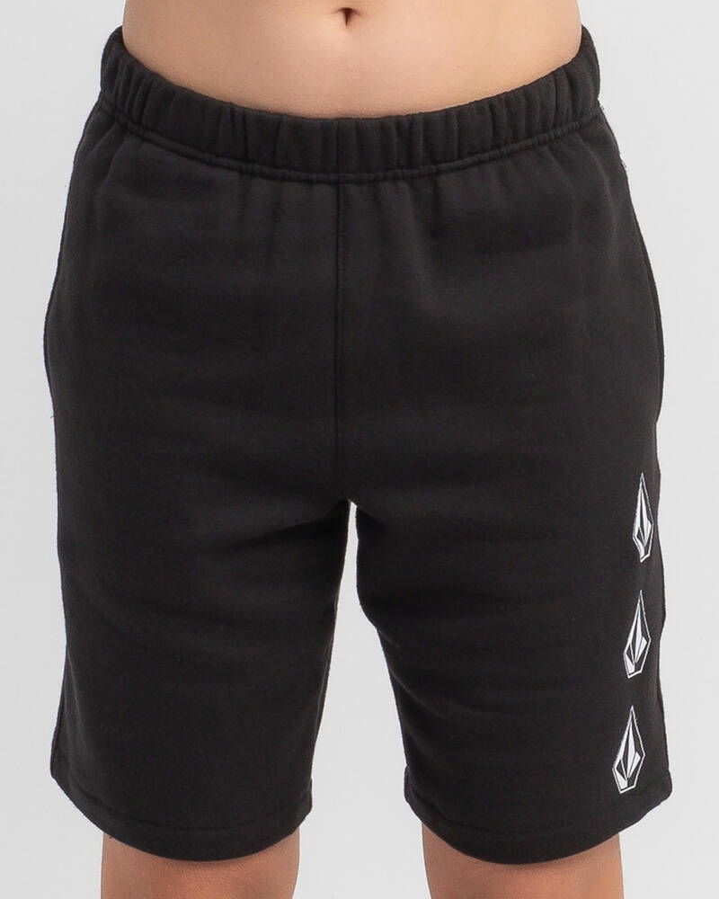 Volcom Boys' Iconic Stone Fleece Shorts for Mens