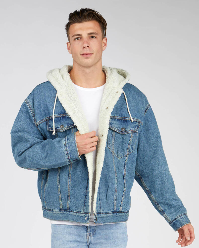 Levi's Trucker Hooded Sherpa Jacket for Mens