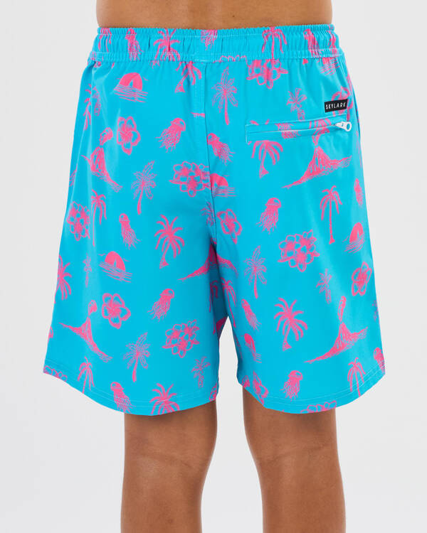 Skylark Boys' Lean Back Elastic Waist Shorts for Mens