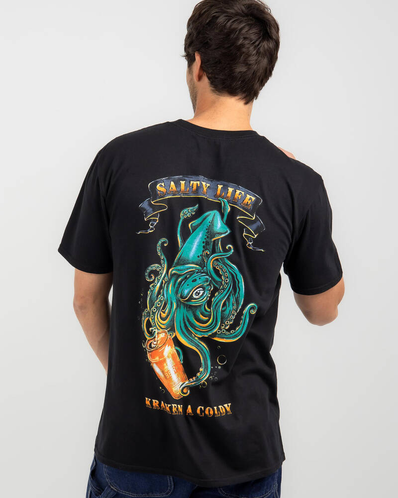 Salty Life Kraken T-Shirt for Mens
