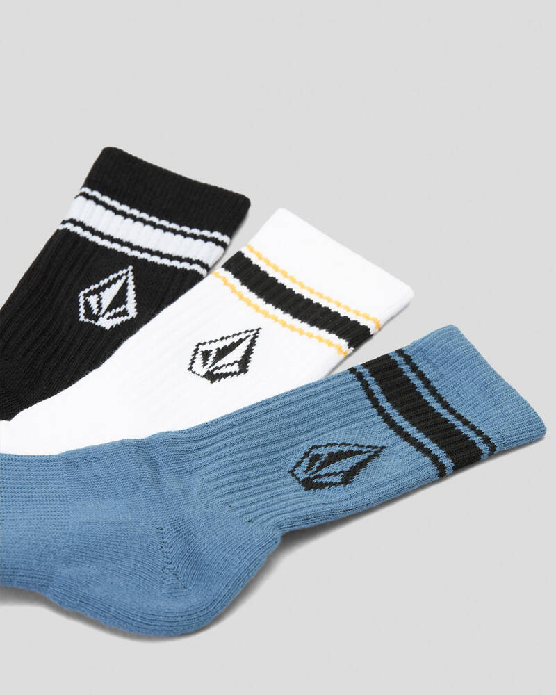 Volcom Boys' Full Stone Socks 3 Pack for Mens