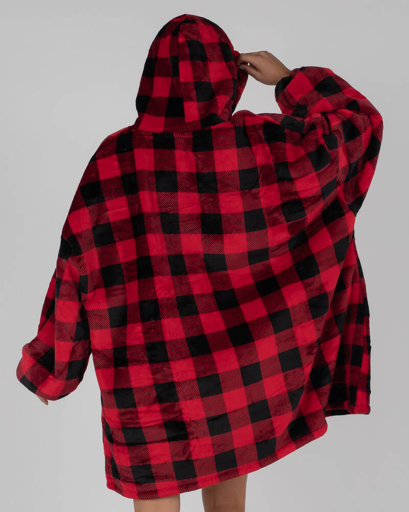 Miscellaneous B.A.S.H Check Oversized Hoodie for Unisex