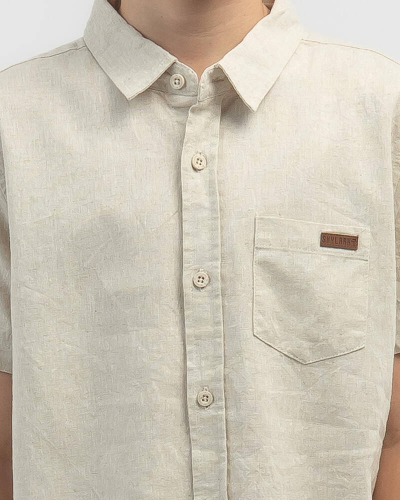 Skylark Boys' Hemp Short Sleeve Shirt for Mens