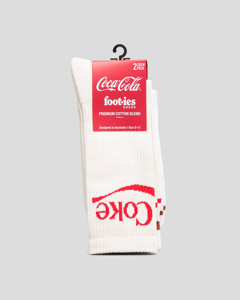 FOOT-IES Coke Ribbon Sneaker Socks 2 Pack for Mens
