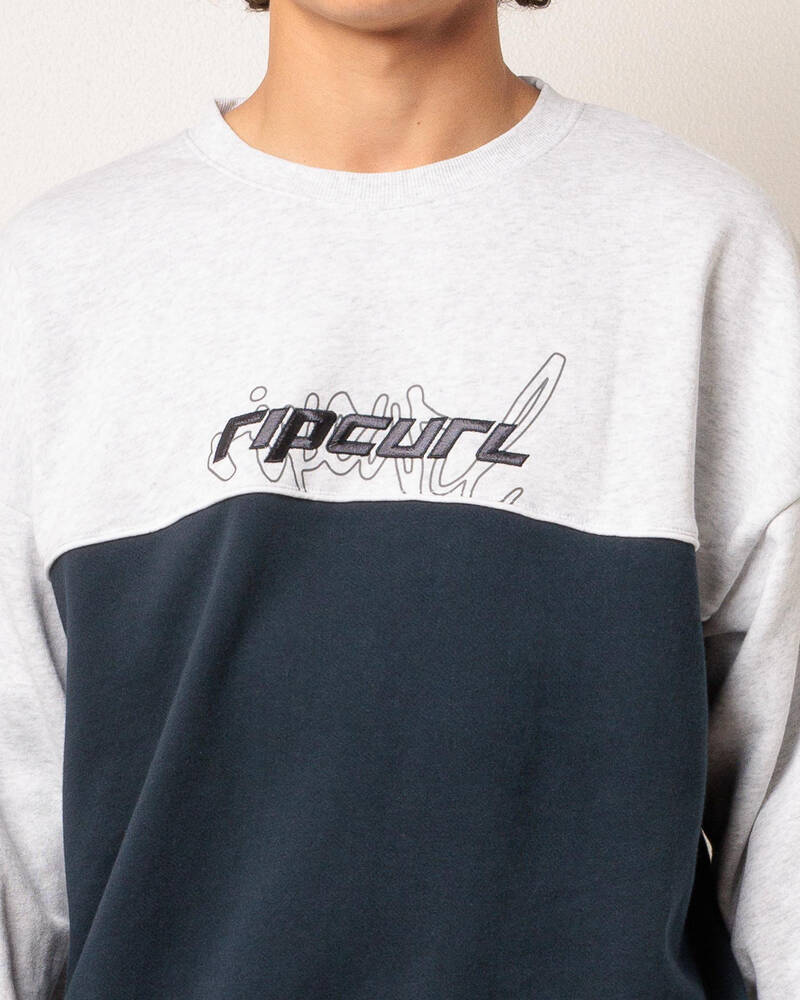 Rip Curl Panel Beater Crew Sweatshirt for Mens