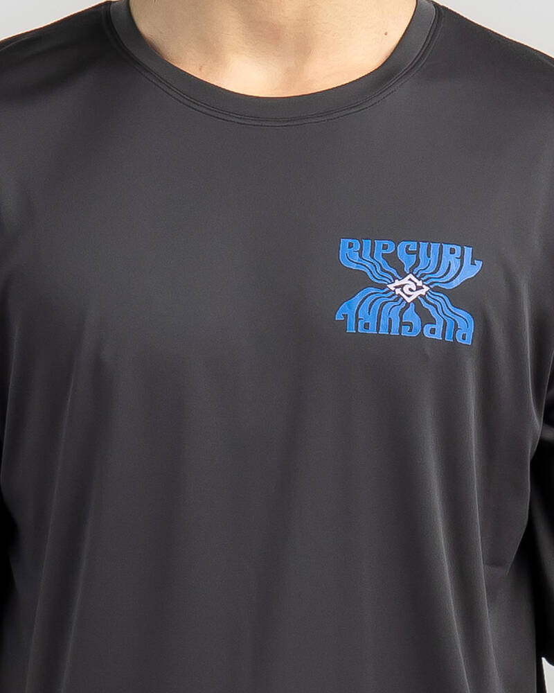 Rip Curl SWC Solar Surflite UPF Short Sleeve Rash Vest for Mens