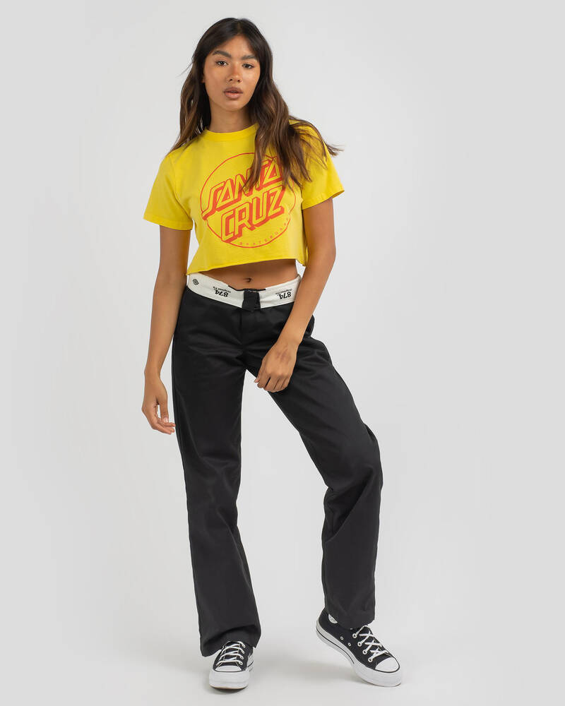Santa Cruz Optus Dot Cut Off T-Shirt for Womens