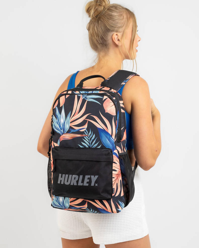 Hurley Block Printed Backpack for Womens