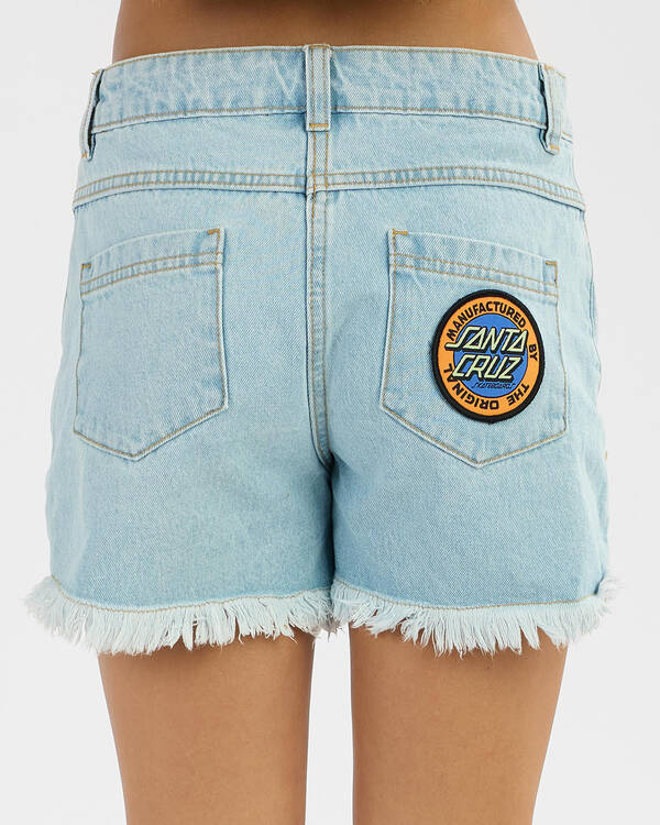 Santa Cruz Girl's MFG Retro Dot Denim Short for Womens