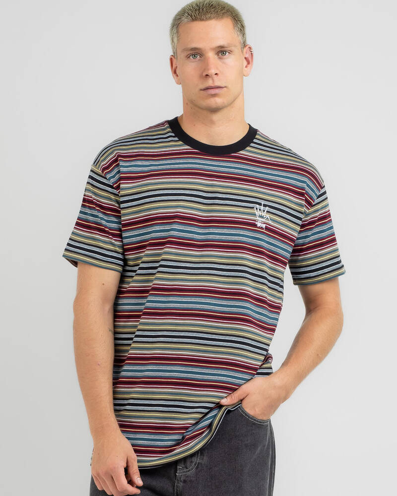 Stussy Broken Crown Stripe T-Shirt for Mens